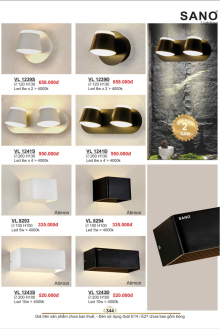 SANO LIGHTING 2025 Trang 348 SANO LIGHTING 2025 Trang 348