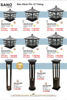 SANO LIGHTING 2025 Trang 405 SANO LIGHTING 2025 Trang 405