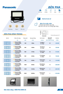 ĐÈN PANASONIC 01.2025 Trang 29 ĐÈN PANASONIC 01.2025 Trang 29