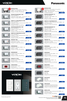PANASONIC 01.2025 Trang 04 PANASONIC 01.2025 Trang 04