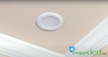 Hình ảnh thực tế hướng dẫn tháo và lắp đặt thay thế đèn led âm trần cũ thành mới