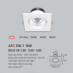 Đèn downlight led 1 chế độ AFC 318/1 12W