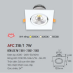 Đèn downlight led 1 chế độ AFC 318/1 7W