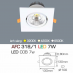 Đèn downlight led 1 chế độ Đèn downlight led 318/1 7W