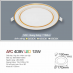 Đèn downlight led 1 chế độ AFC 409V 12W