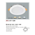 Đèn downlight led 1 chế độ AFC 417 12W 1C