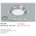 Đèn downlight led 1 chế độ AFC 423 12W 1C