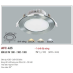 Đèn downlight led 1 chế độ AFC 423 7W 1C