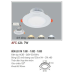 Đèn downlight led 1 chế độ AFC 424 7W 1C