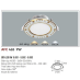 Đèn downlight led 1 chế độ AFC 426 9W 1C