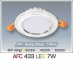 Đèn downlight led 1 chế độ AFC 433 7W 1C