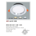 Đèn downlight led 1 chế độ AFC 441B 12W 1C