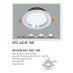 Đèn downlight led 1 chế độ AFC 441B 9W 1C