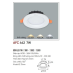 Đèn downlight led 1 chế độ AFC 442 7W 1C