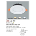 Đèn downlight led 3 chế độ AFC 442 9W 3C