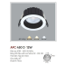 Đèn downlight led 1 chế độ AFC 450D 12W