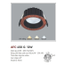 Đèn downlight led 1 chế độ AFC 450G 12W