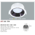 Đèn downlight led 1 chế độ AFC 454 12W 1CD
