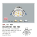 Đèn downlight led 1 chế độ AFC 511 7W