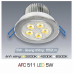 Đèn downlight led 1 chế độ AFC 511 5W