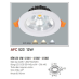 Đèn downlight led 1 chế độ AFC 523 12W 1C