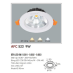 Đèn downlight led 1 chế độ AFC 523 9W 1C