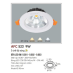 Đèn downlight led 3 chế độ AFC 523 9W 3C