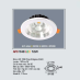 Đèn downlight led 1 chế độ AFC 548 12W 1C