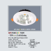 Đèn downlight led 3 chế độ AFC 548 12W 3C