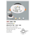 Đèn downlight led 3 chế độ AFC 548 7W 3C