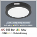 Đèn led nổi cao cấp 3 chế độ AFC 555 ĐEN 12W 3C