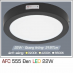 Đèn led nổi cao cấp 1 chế độ AFC 555 ĐEN 22W 1C