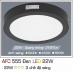 Đèn led nổi cao cấp 3 chế độ AFC 555 ĐEN 22W 3C