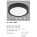 Đèn led nổi cao cấp 1 chế độ AFC 555 ĐEN 22W 1C