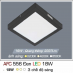 Đèn led nổi cao cấp 3 chế độ AFC 556 ĐEN 18W 3C