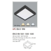 Đèn led nổi cao cấp 1 chế độ AFC 556 ĐEN 18W 1C