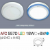 Đèn led nổi cao cấp 1 chế độ AFC 557D 18W+6W