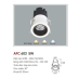 Đèn downlight led 1 chế độ AFC 603 5W