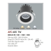 Đèn downlight led 1 chế độ AFC 605 7W