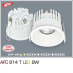 Đèn downlight led 1 chế độ AFC 614T 9W