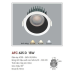 Đèn downlight led 1 chế độ AFC 625D 15W