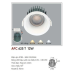 Đèn downlight led 1 chế độ AFC 625T 12W