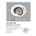 Đèn downlight led 1 chế độ AFC 626 5W 