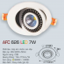 Đèn downlight led 1 chế độ AFC 626 7W 1C