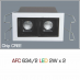 Đèn downlight led 1 chế độ AFC 634/2 2Wx2 1C