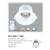 Đèn downlight led 1 chế độ AFC 636T 12W