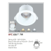 Đèn downlight led 1 chế độ AFC 636T 7W