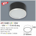 Đèn led nổi cao cấp 3 chế độ AFC 649D 12W 3C