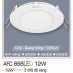 Đèn downlight led 3 chế độ AFC 668 12W 3C