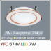 Đèn downlight led 1 chế độ AFC 674V 7W 1C
